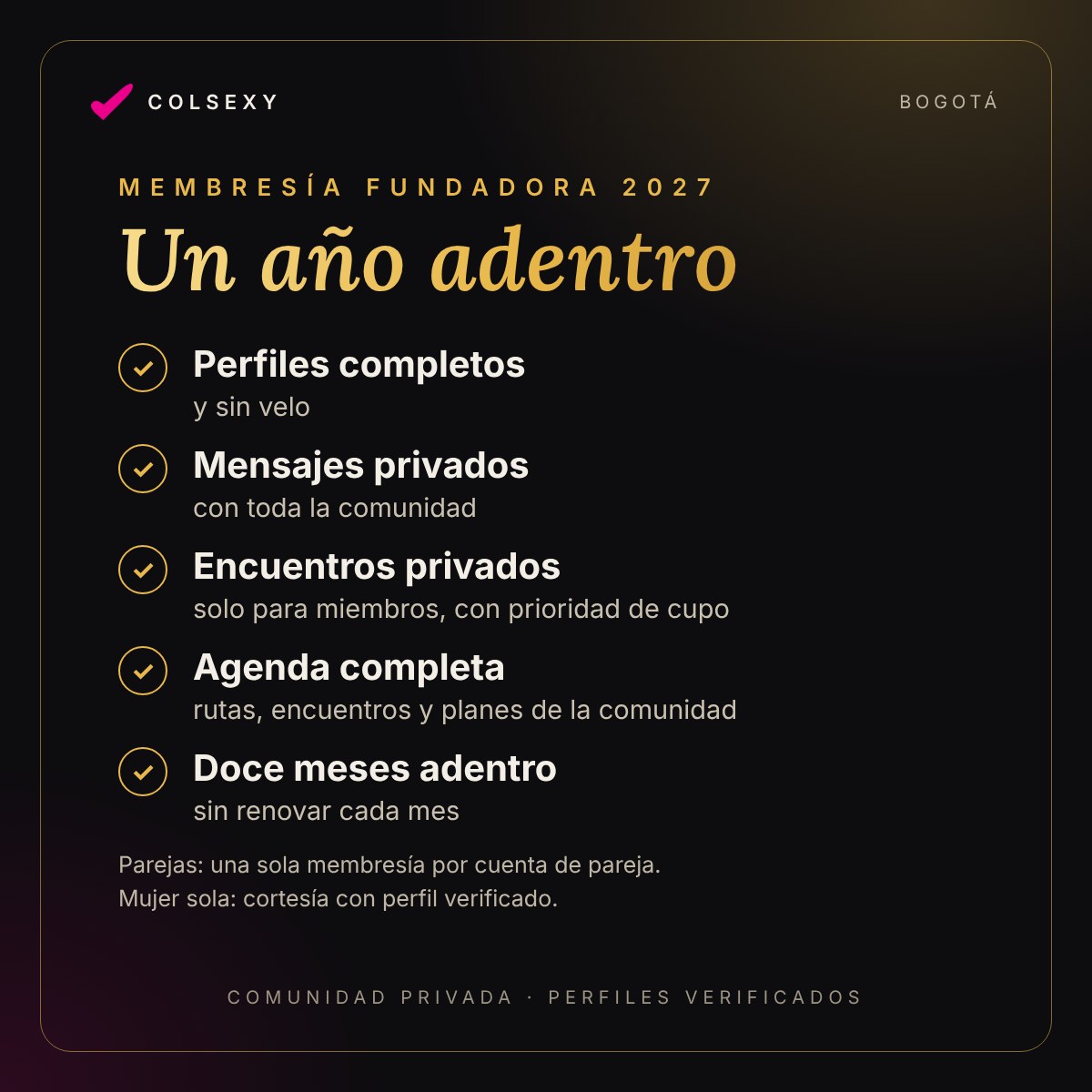 Membresía Fundadora 2027